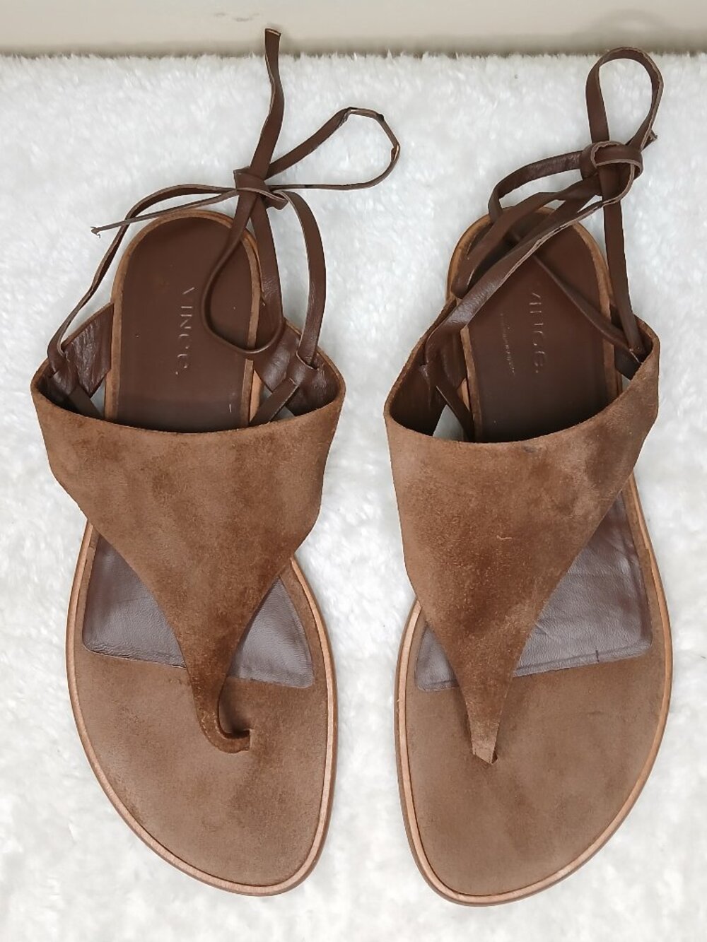 Vince Eastwood Suede Wrap Sandals Size EU 38/US 8 - Picture 2 of 12
